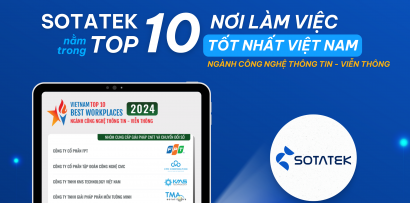 SotaTek was Recognized in Top 10 Best Places to Work in Vietnam 2024 - Information Technology & Telecommunications Sector