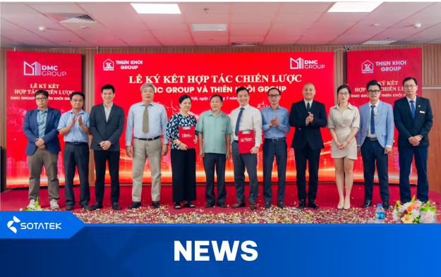 SotaTek Collaborates with DMC Group and Thiên Khôi Group to Pioneer AI in Real Estate Industry